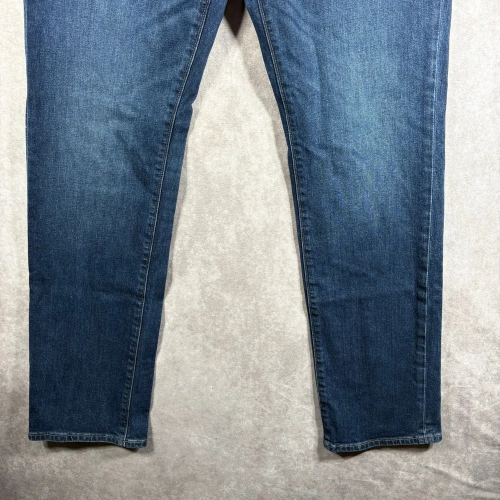 J.Crew‎ Jeans Mens Size 32x32 Blue Denim Flex Straight Dark Wash Stretch Casual